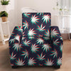 Reggae Leaf Psychedelic Armchair Cover-grizzshop