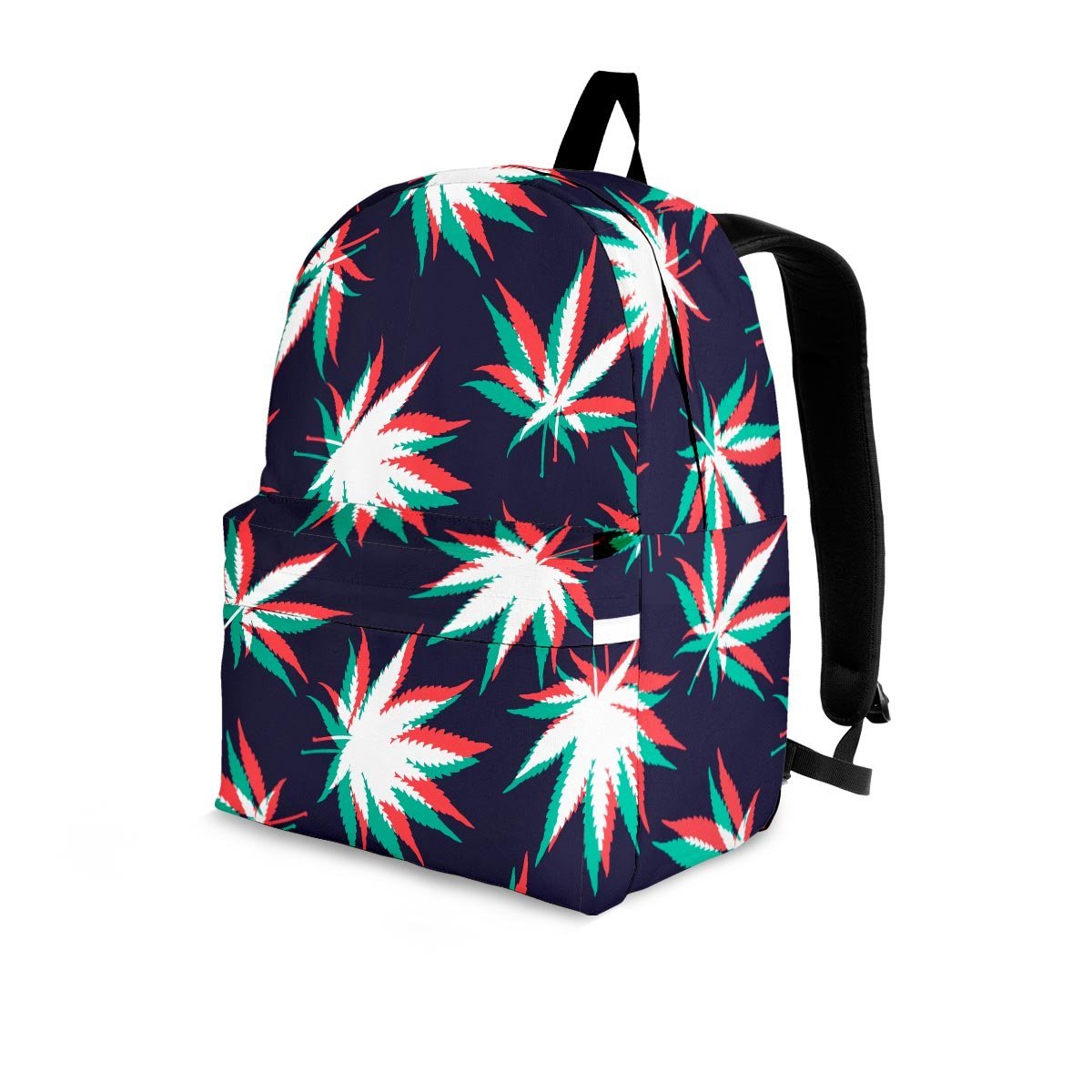 Reggae Leaf Psychedelic Backpack-grizzshop