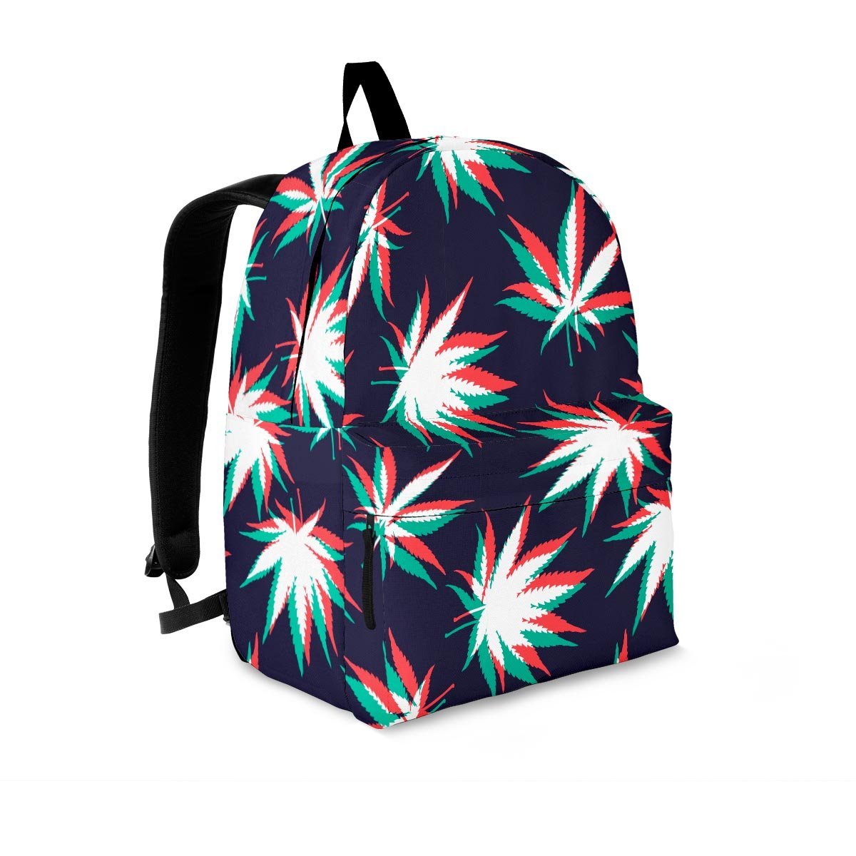 Reggae Leaf Psychedelic Backpack-grizzshop