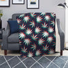 Reggae Leaf Psychedelic Blanket-grizzshop