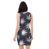 Reggae Leaf Psychedelic Bodycon Dress-grizzshop