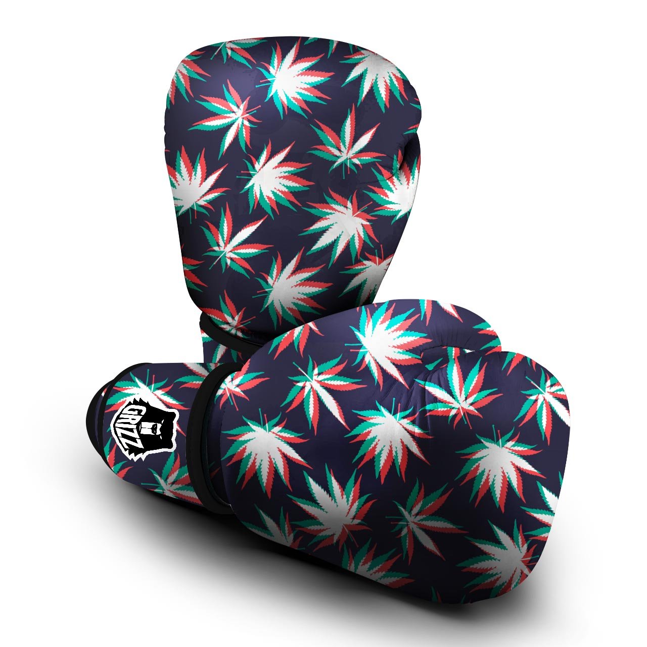 Reggae Leaf Psychedelic Boxing Gloves-grizzshop