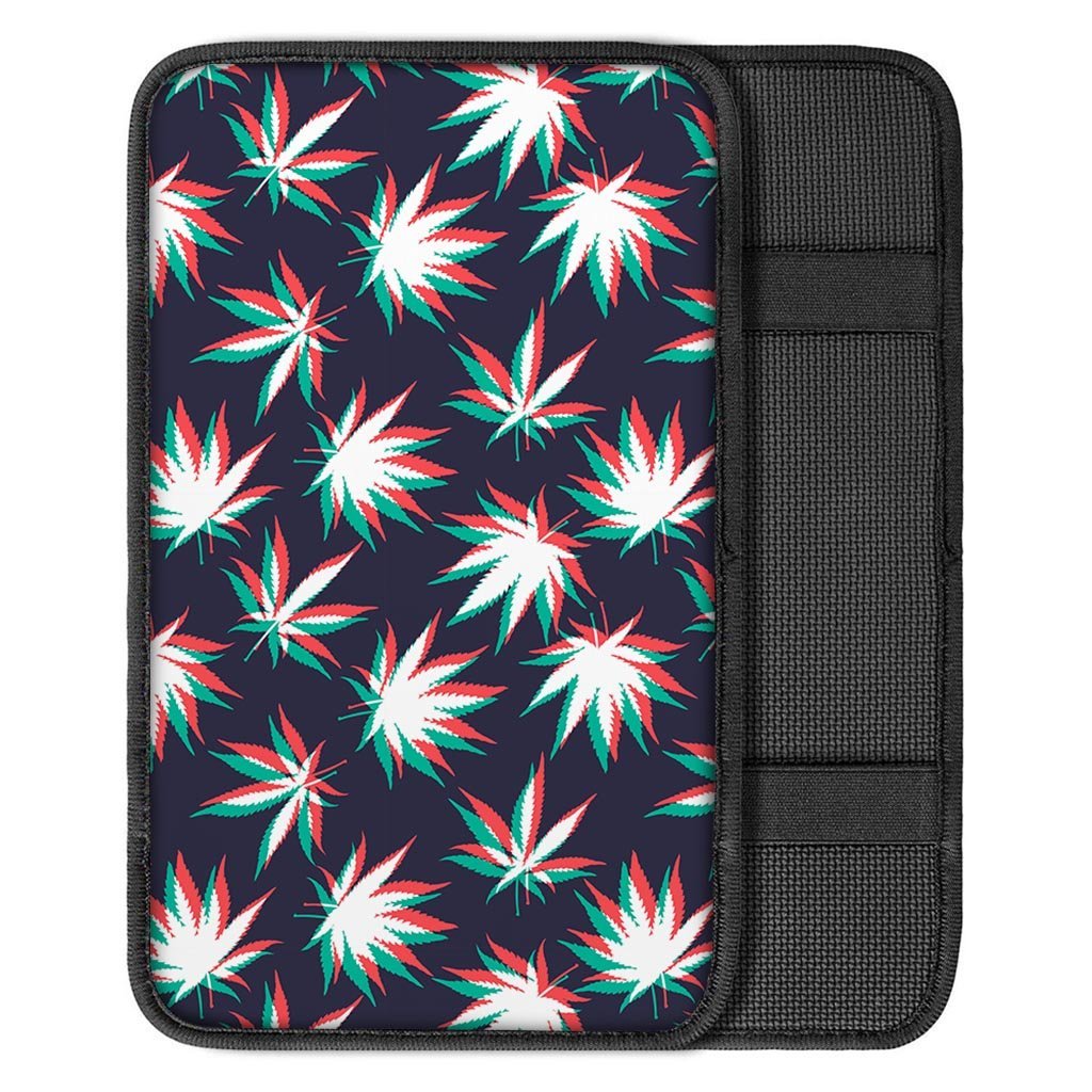 Reggae Leaf Psychedelic Car Console Cover-grizzshop