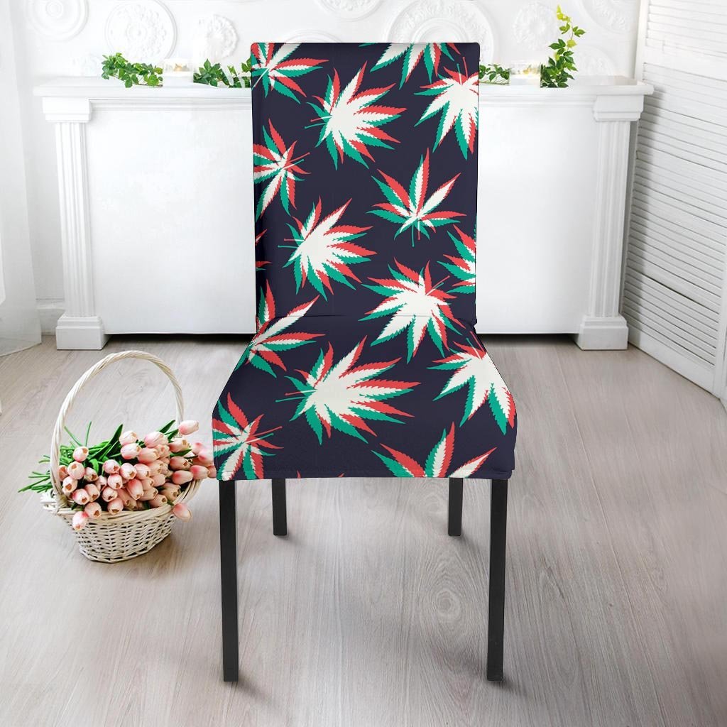 Reggae Leaf Psychedelic Chair Cover-grizzshop