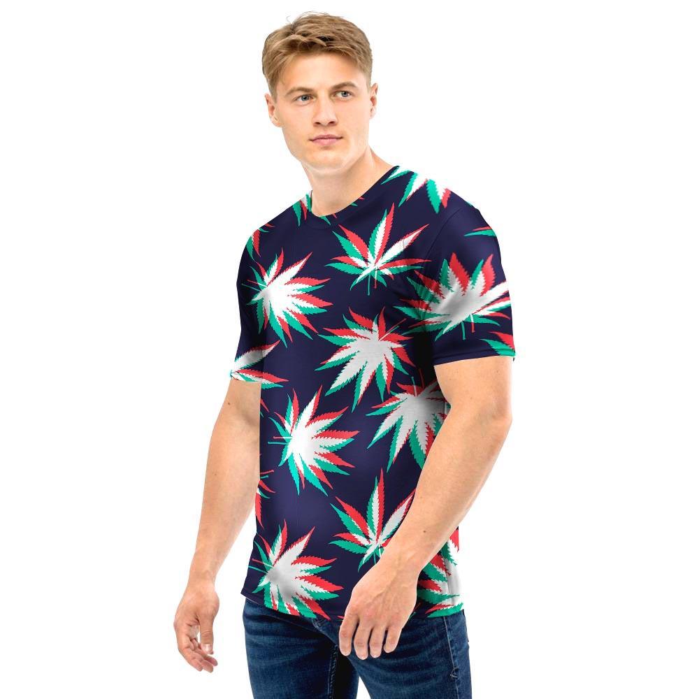 Reggae Leaf Psychedelic Men T Shirt-grizzshop