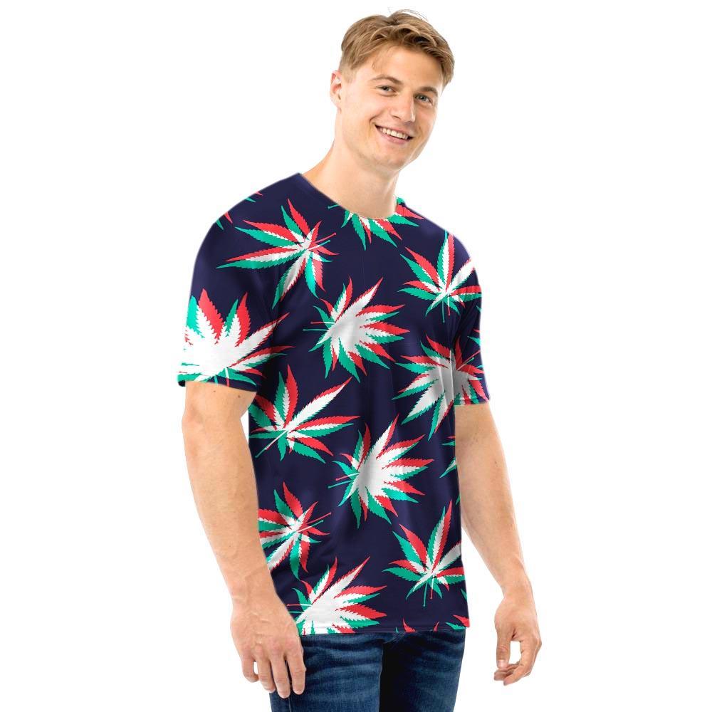 Reggae Leaf Psychedelic Men T Shirt-grizzshop