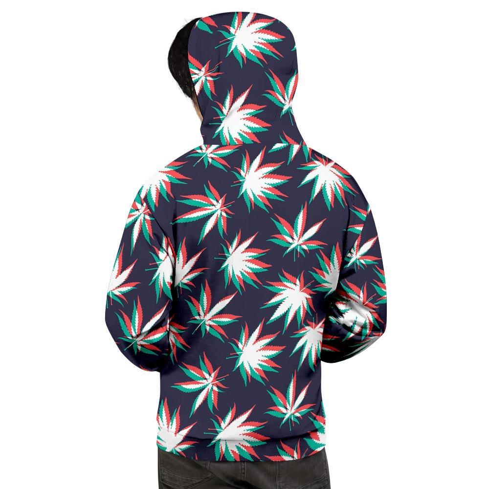 Reggae Leaf Psychedelic Men's Hoodie-grizzshop