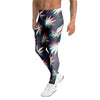 Reggae Leaf Psychedelic Men's Leggings-grizzshop