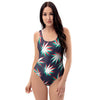 Reggae Leaf Psychedelic One Piece Swimsuite-grizzshop