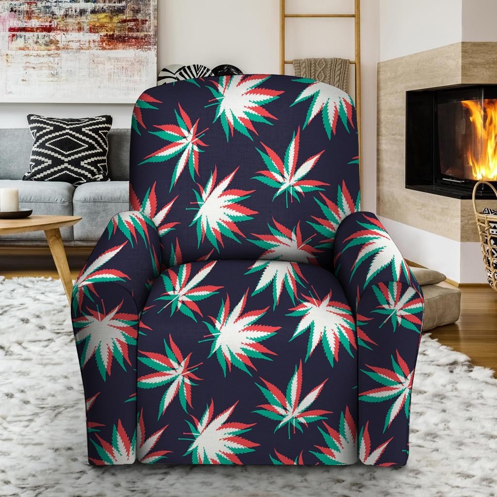 Reggae Leaf Psychedelic Recliner Cover-grizzshop