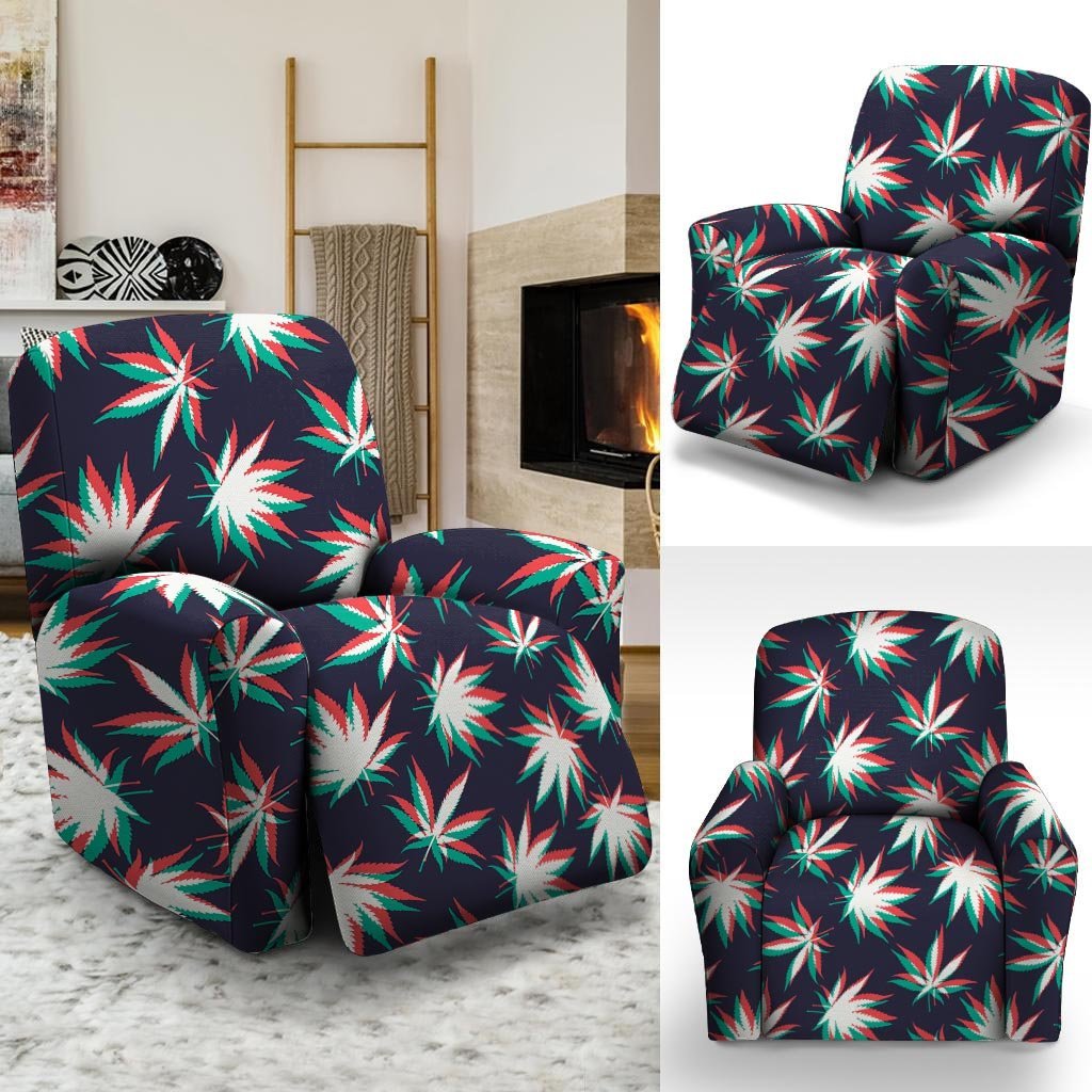 Reggae Leaf Psychedelic Recliner Cover-grizzshop