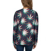 Reggae Leaf Psychedelic Women's Sweatshirt-grizzshop