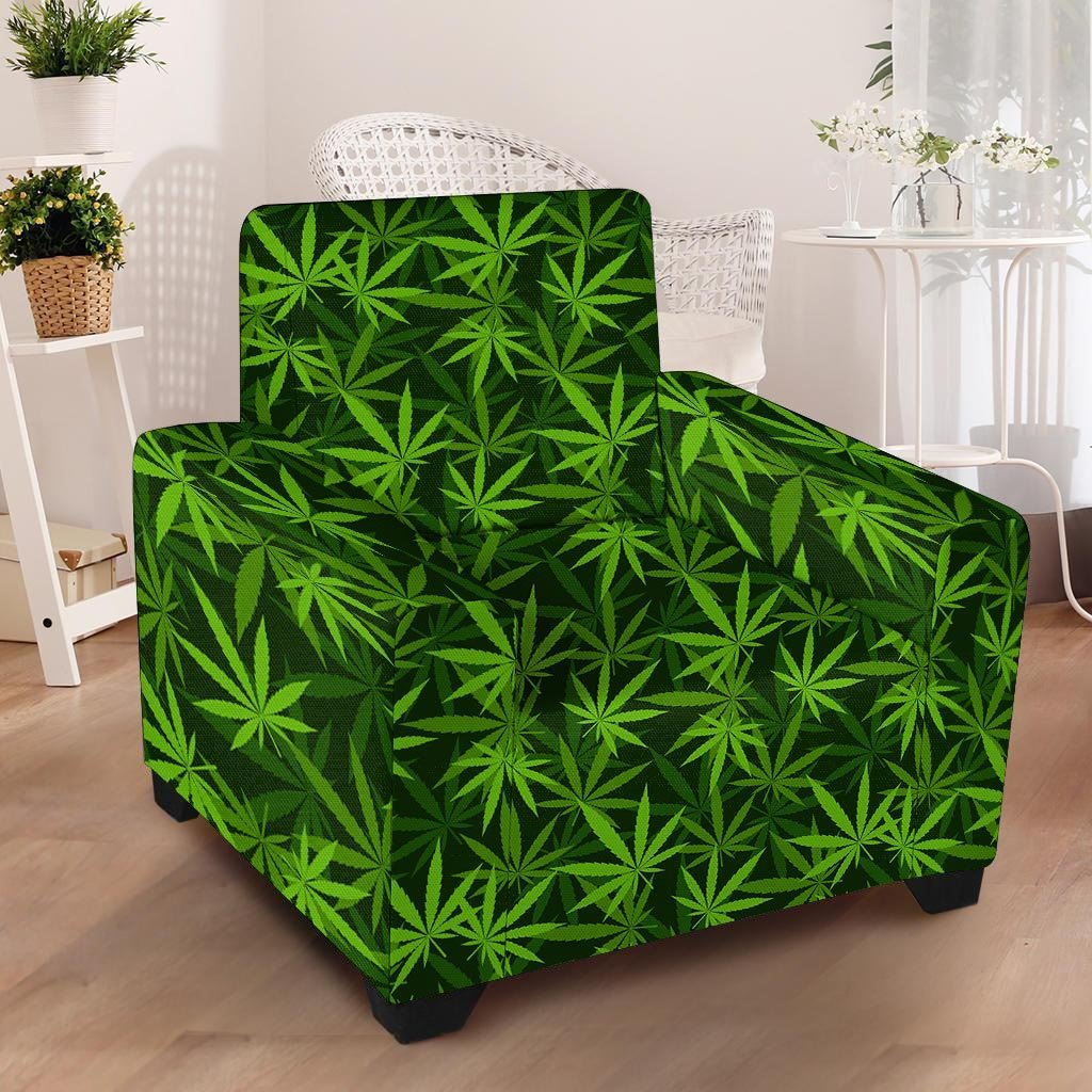 Reggae Leaf Rasta Armchair Cover-grizzshop