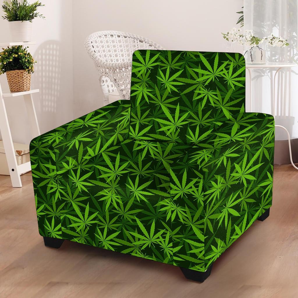 Reggae Leaf Rasta Armchair Cover-grizzshop