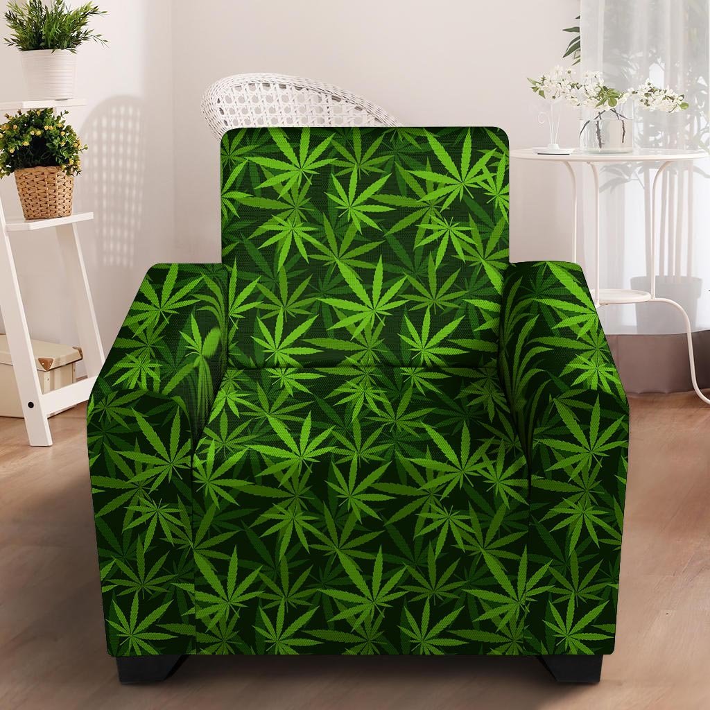 Reggae Leaf Rasta Armchair Cover-grizzshop