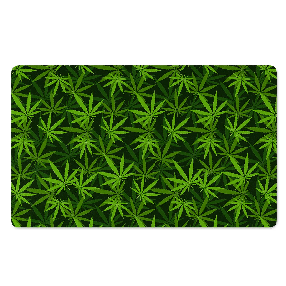 Reggae Leaf Rasta Door Mat-grizzshop