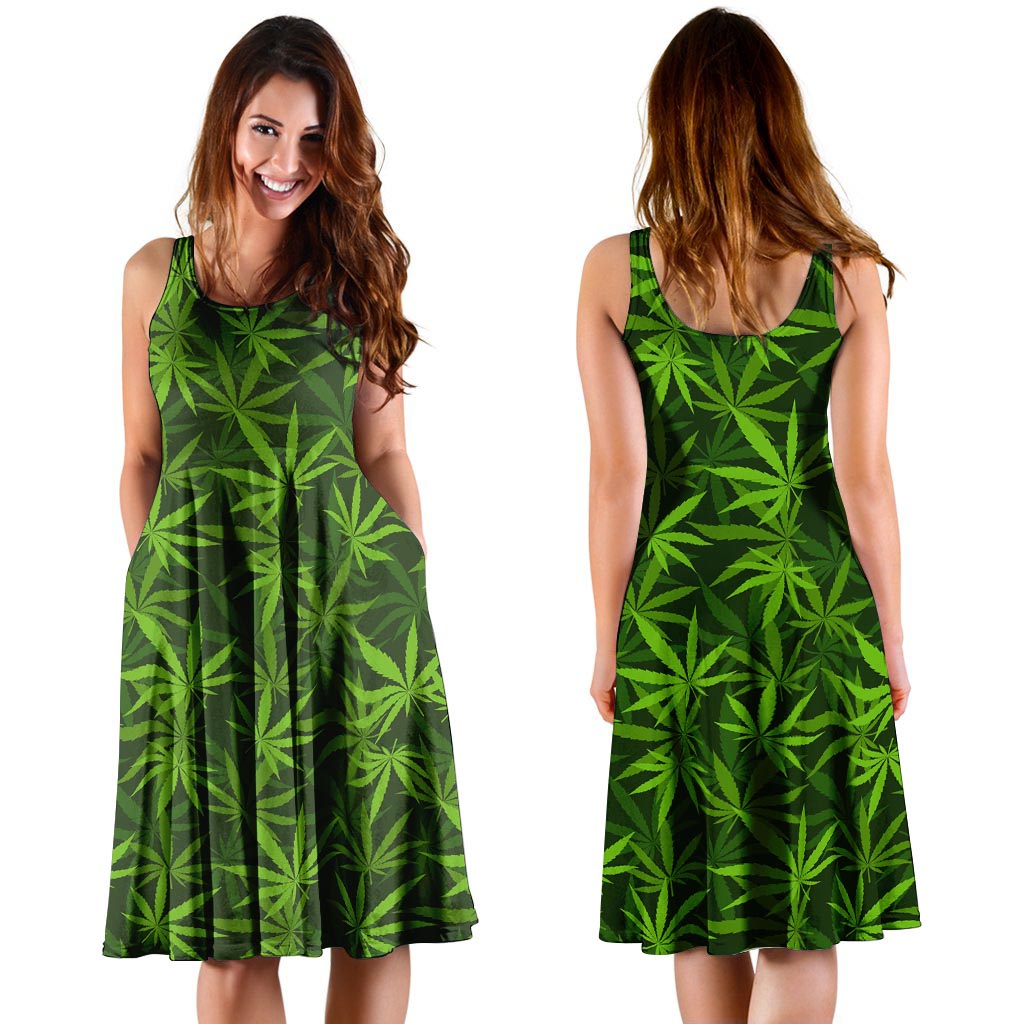 Reggae Leaf Rasta Dress-grizzshop