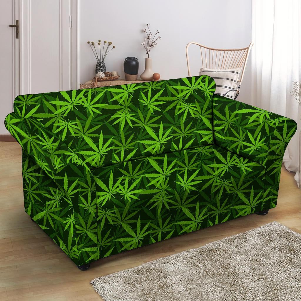 Reggae Leaf Rasta Loveseat Cover-grizzshop