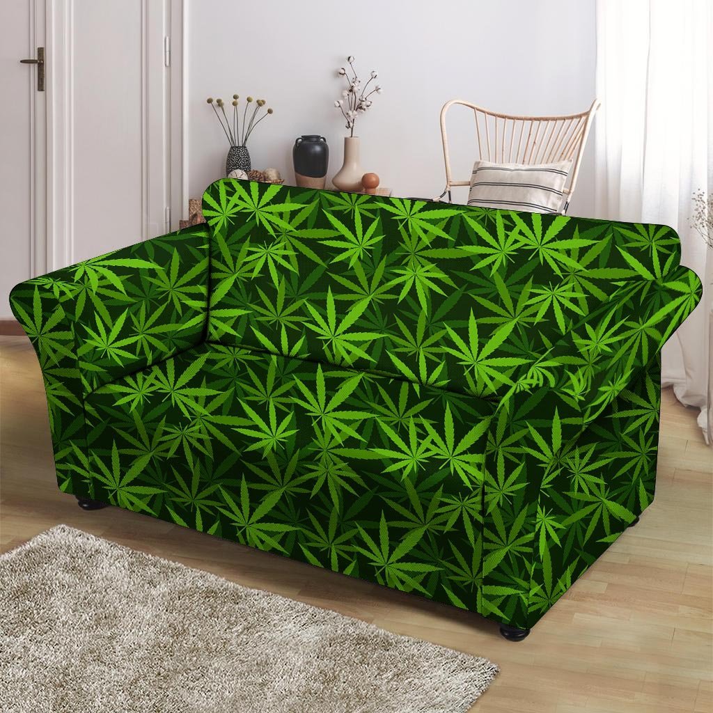 Reggae Leaf Rasta Loveseat Cover-grizzshop