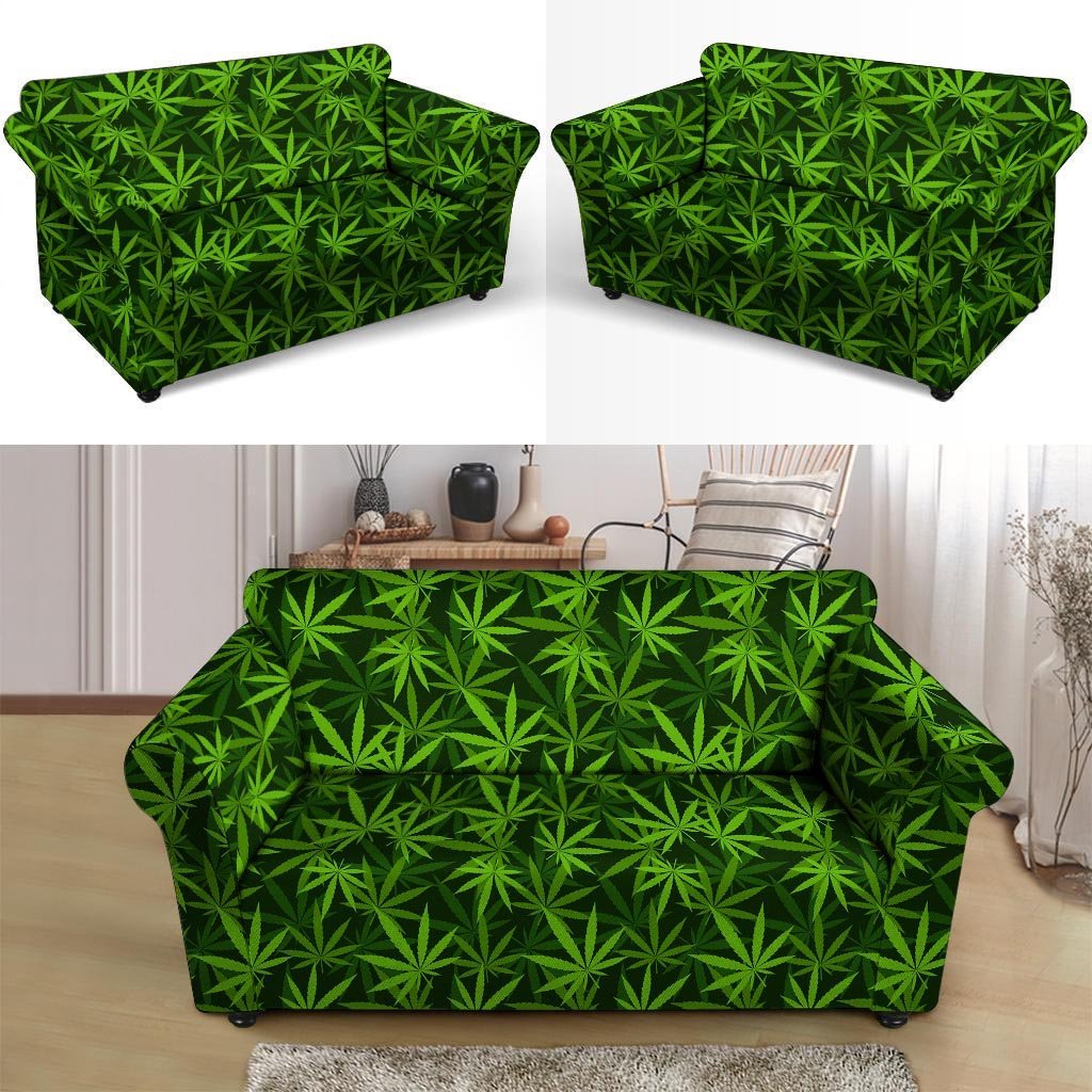 Reggae Leaf Rasta Loveseat Cover-grizzshop