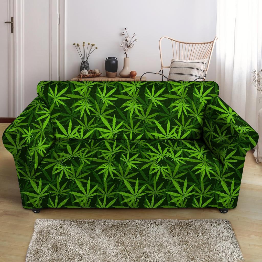 Reggae Leaf Rasta Loveseat Cover-grizzshop