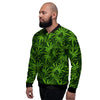 Reggae Leaf Rasta Men's Bomber Jacket-grizzshop