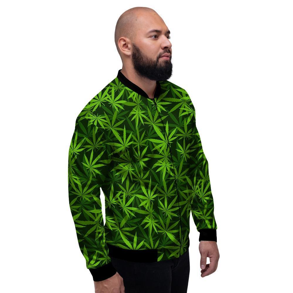 Reggae Leaf Rasta Men's Bomber Jacket-grizzshop