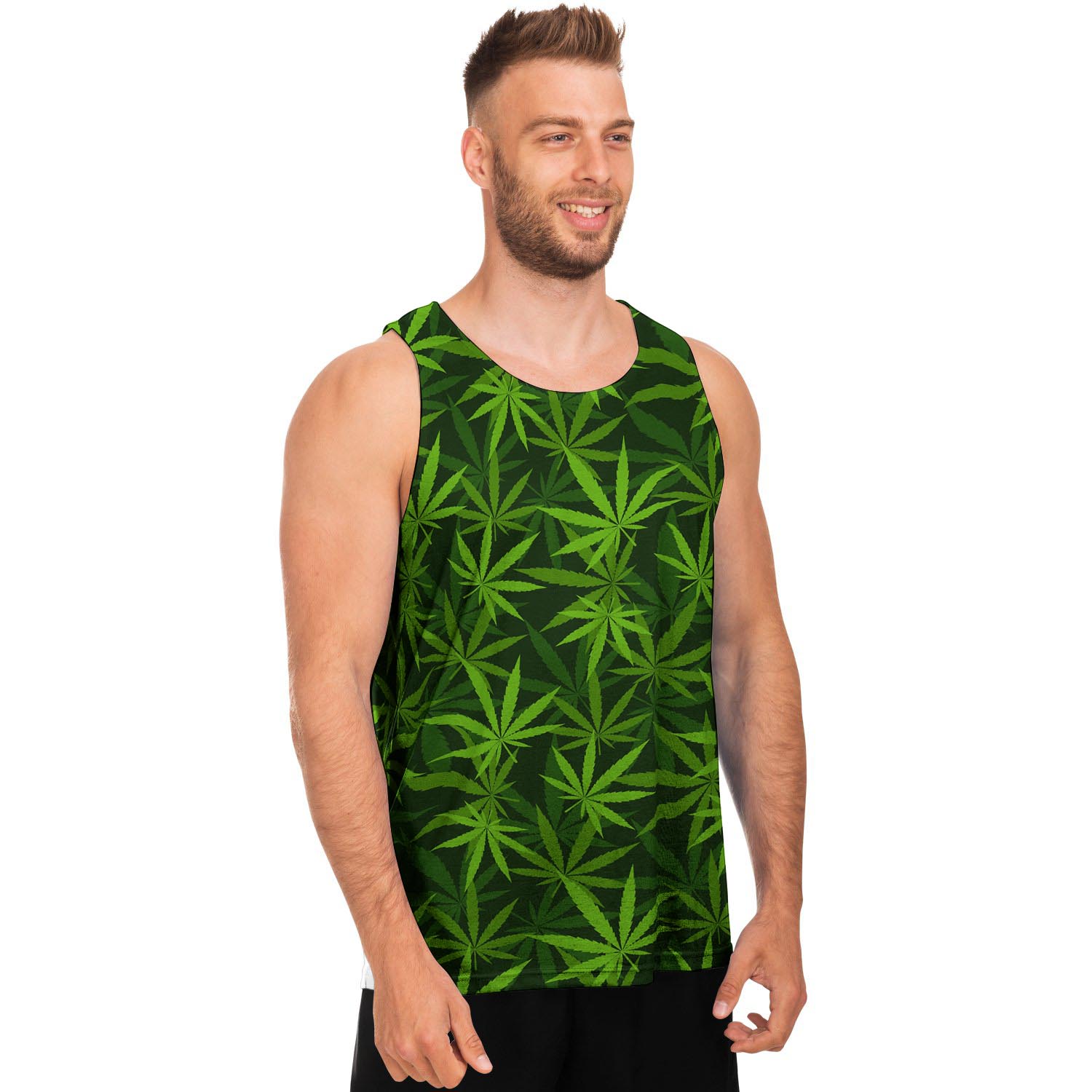 Reggae Leaf Rasta Men's Tank Tops-grizzshop