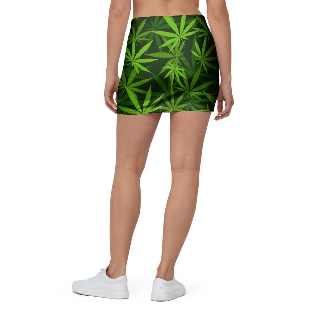 Reggae Leaf Rasta Mini Skirt-grizzshop