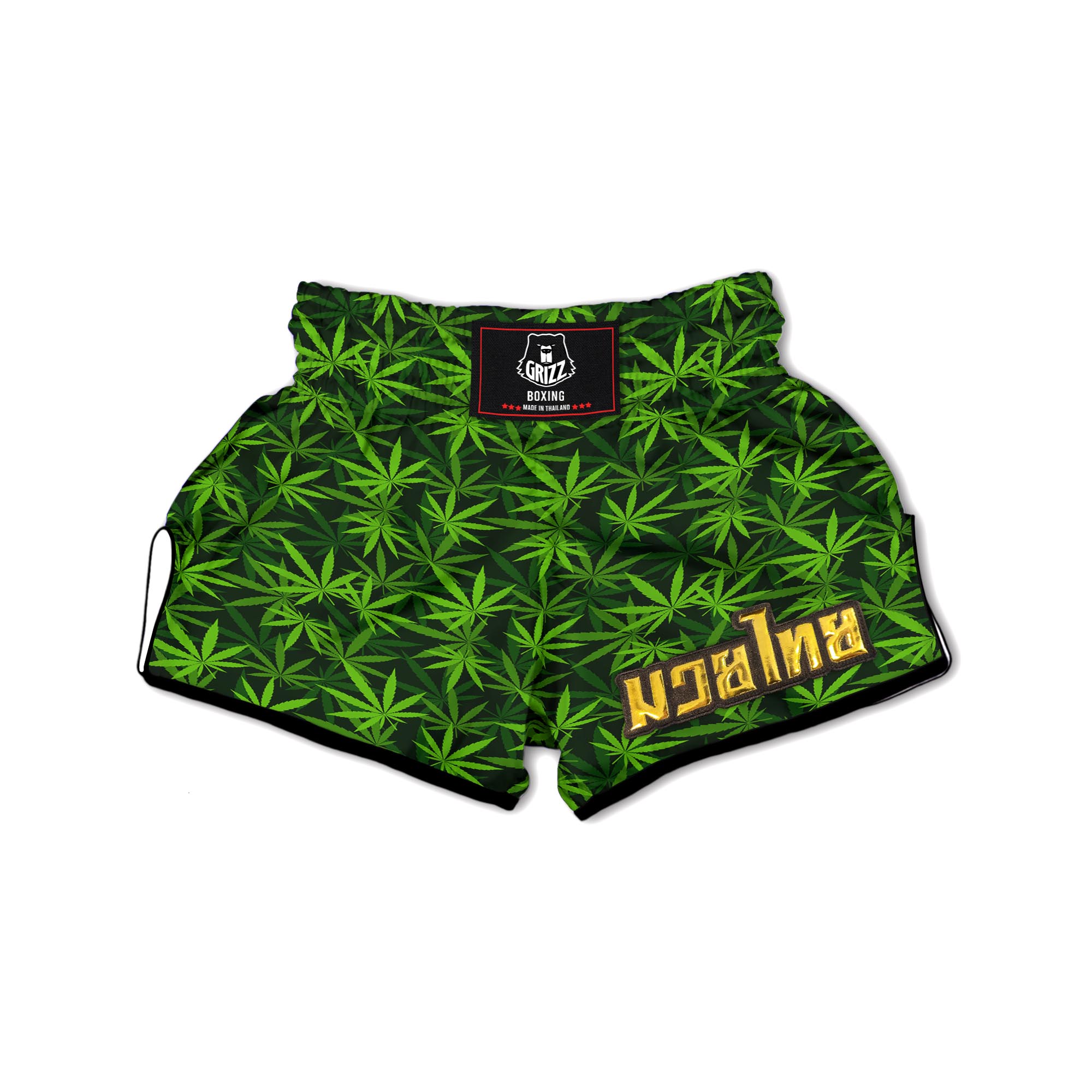 Reggae Leaf Rasta Muay Thai Boxing Shorts-grizzshop