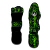 Reggae Leaf Rasta Muay Thai Shin Guard-grizzshop