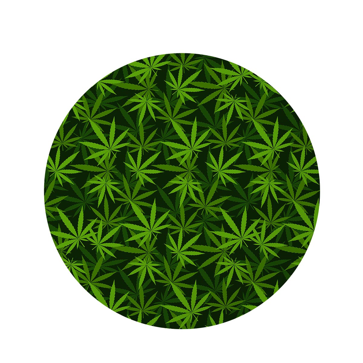 Reggae Leaf Rasta Round Rug-grizzshop