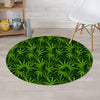 Reggae Leaf Rasta Round Rug-grizzshop