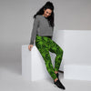 Reggae Leaf Rasta Women's Joggers-grizzshop