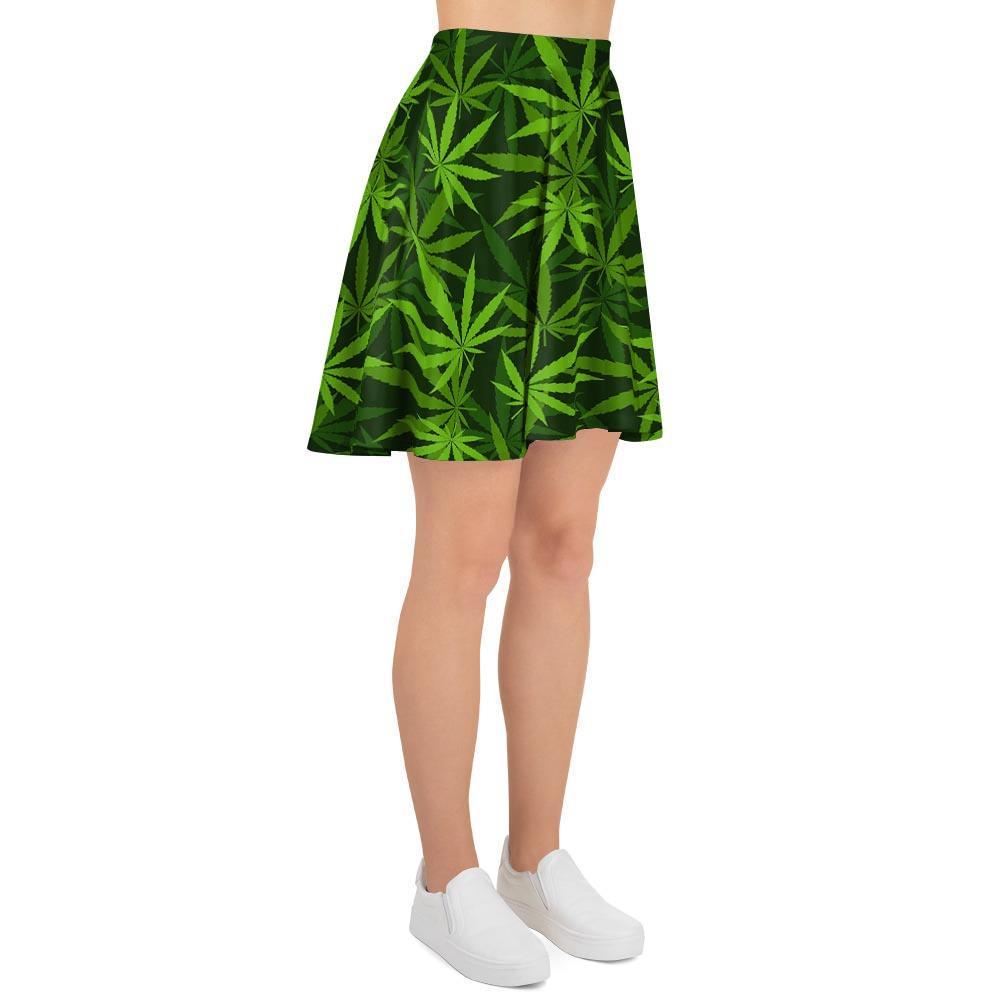 Reggae Leaf Rasta Women's Skirt-grizzshop