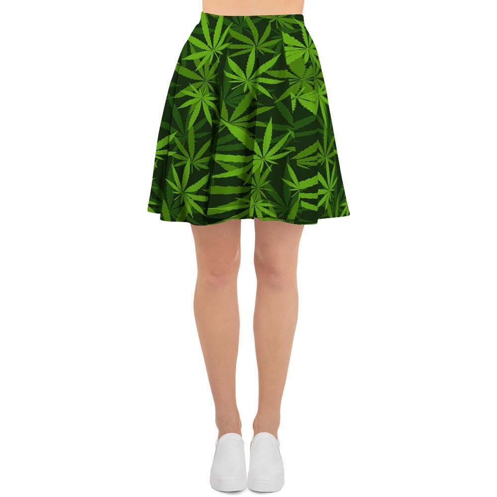 Reggae Leaf Rasta Women's Skirt-grizzshop