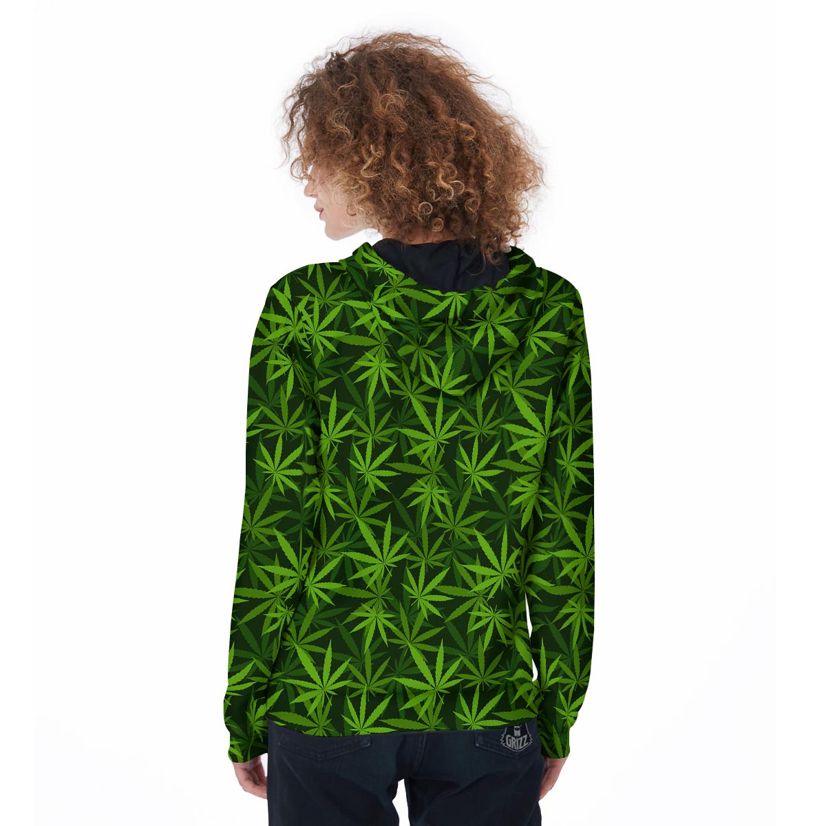 Reggae Leaf Rasta Women's Zip Up Hoodie-grizzshop