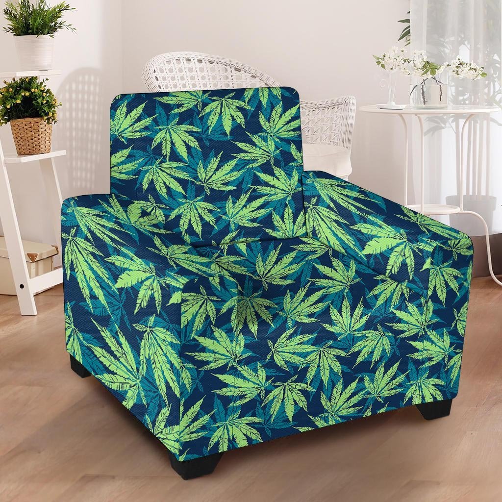 Reggae Leaf Tropical Armchair Cover-grizzshop