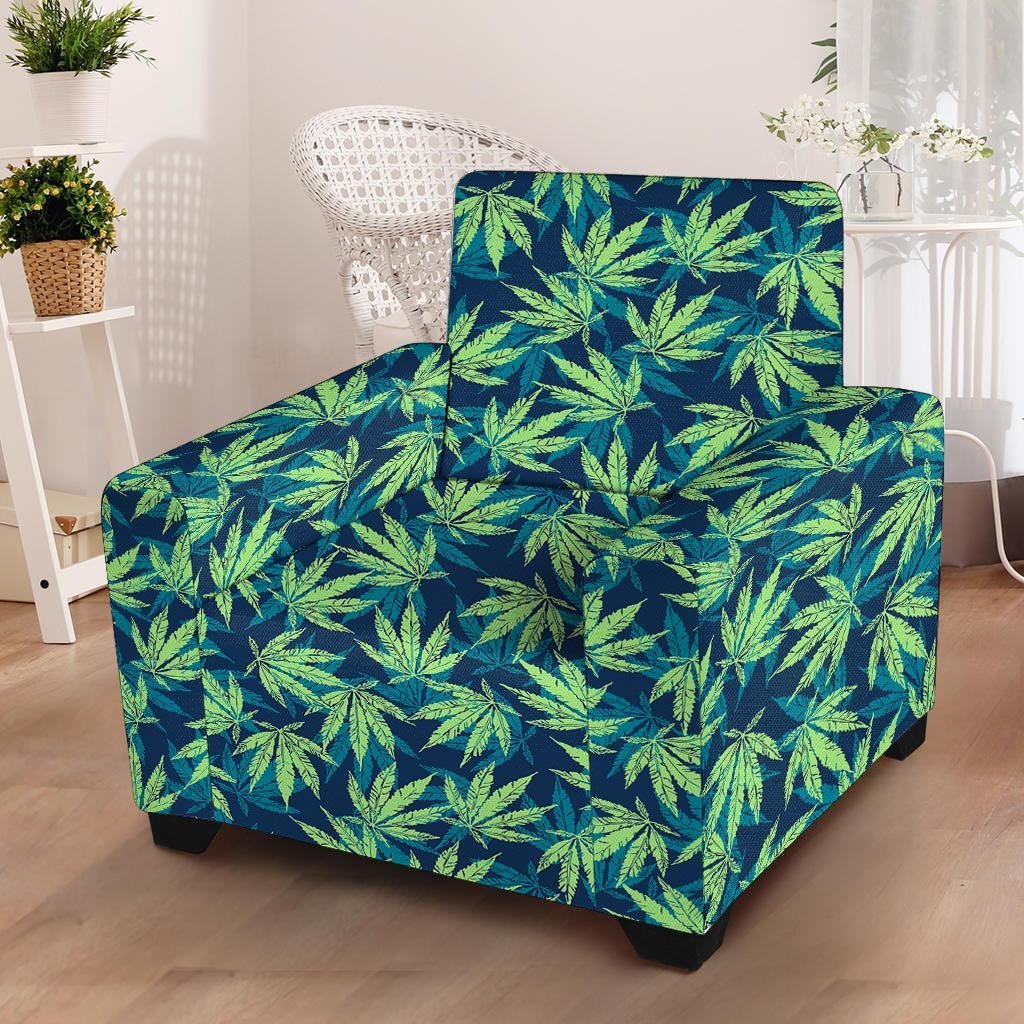 Reggae Leaf Tropical Armchair Cover-grizzshop