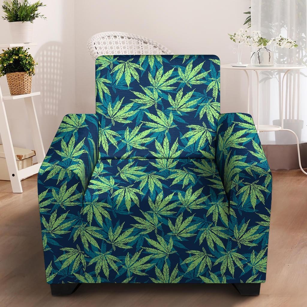 Reggae Leaf Tropical Armchair Cover-grizzshop