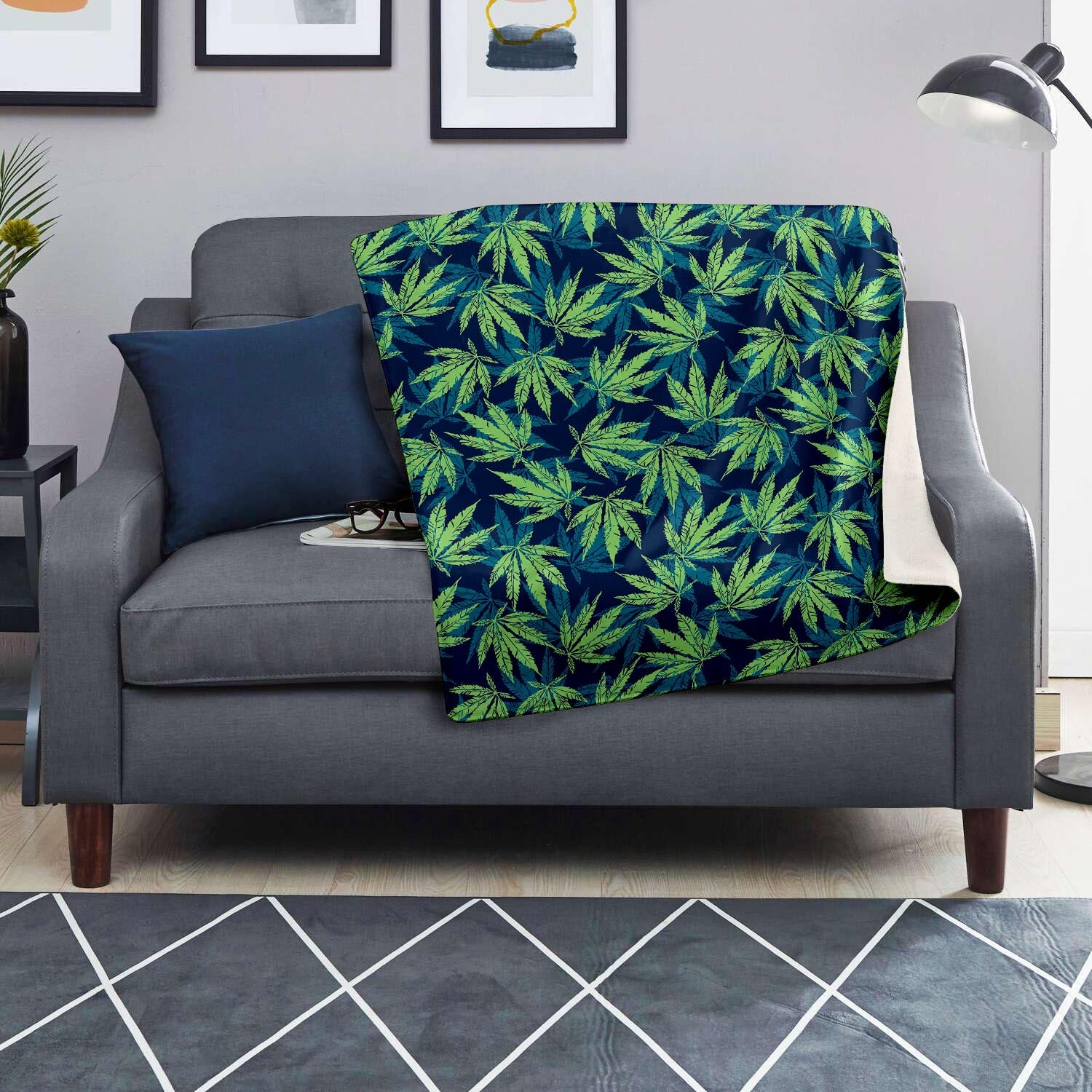 Reggae Leaf Tropical Blanket-grizzshop