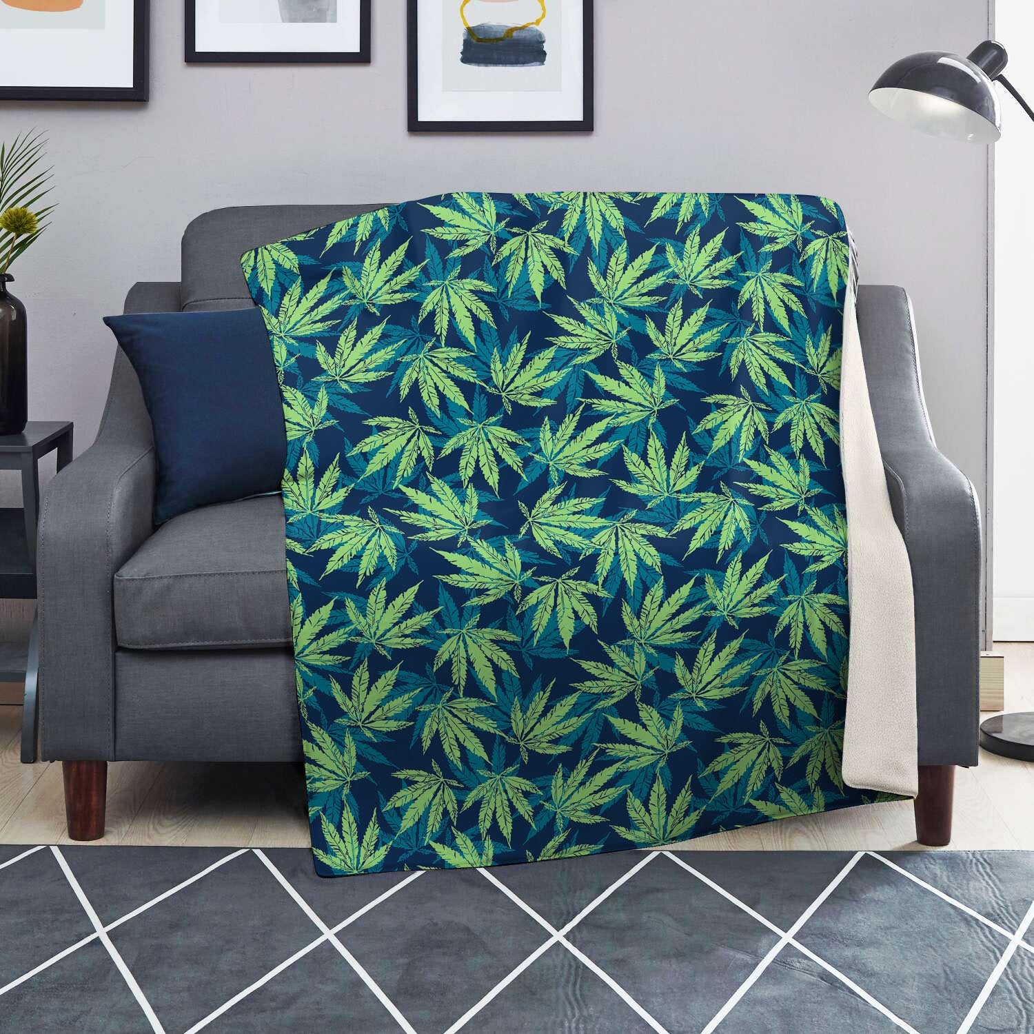 Reggae Leaf Tropical Blanket-grizzshop