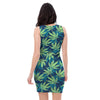 Reggae Leaf Tropical Bodycon Dress-grizzshop