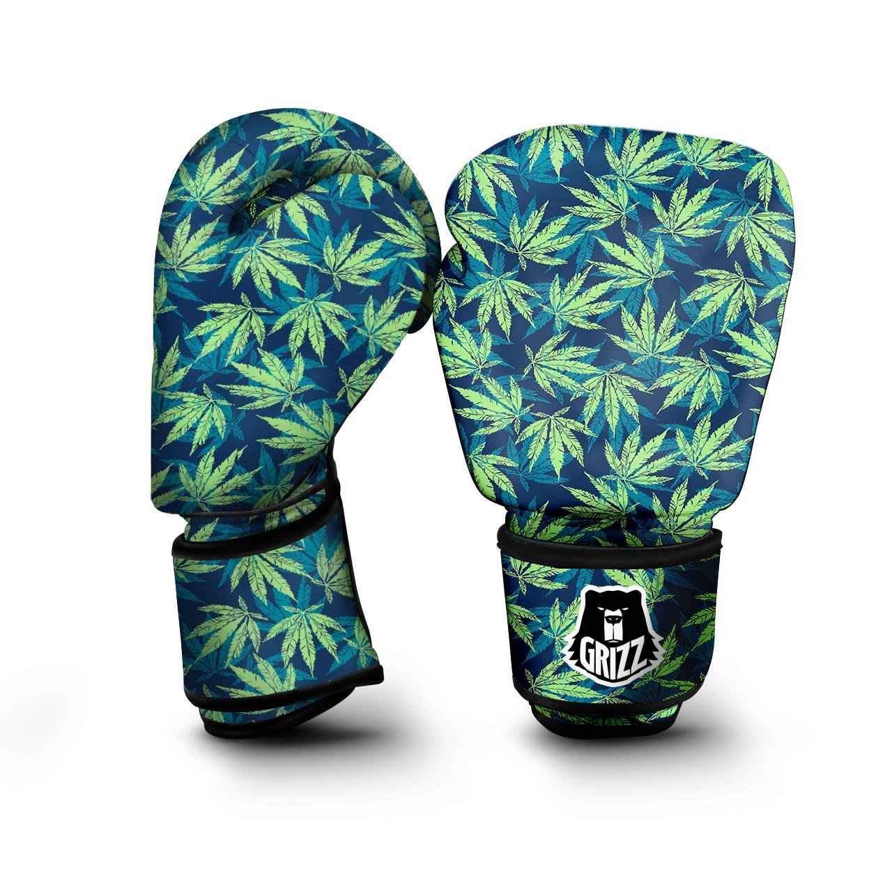 Reggae Leaf Tropical Boxing Gloves-grizzshop