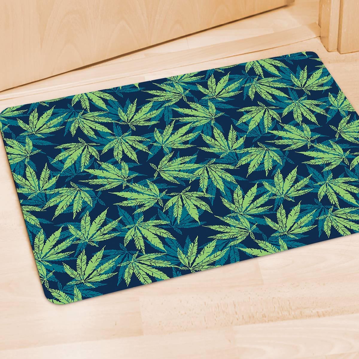 Reggae Leaf Tropical Door Mat-grizzshop