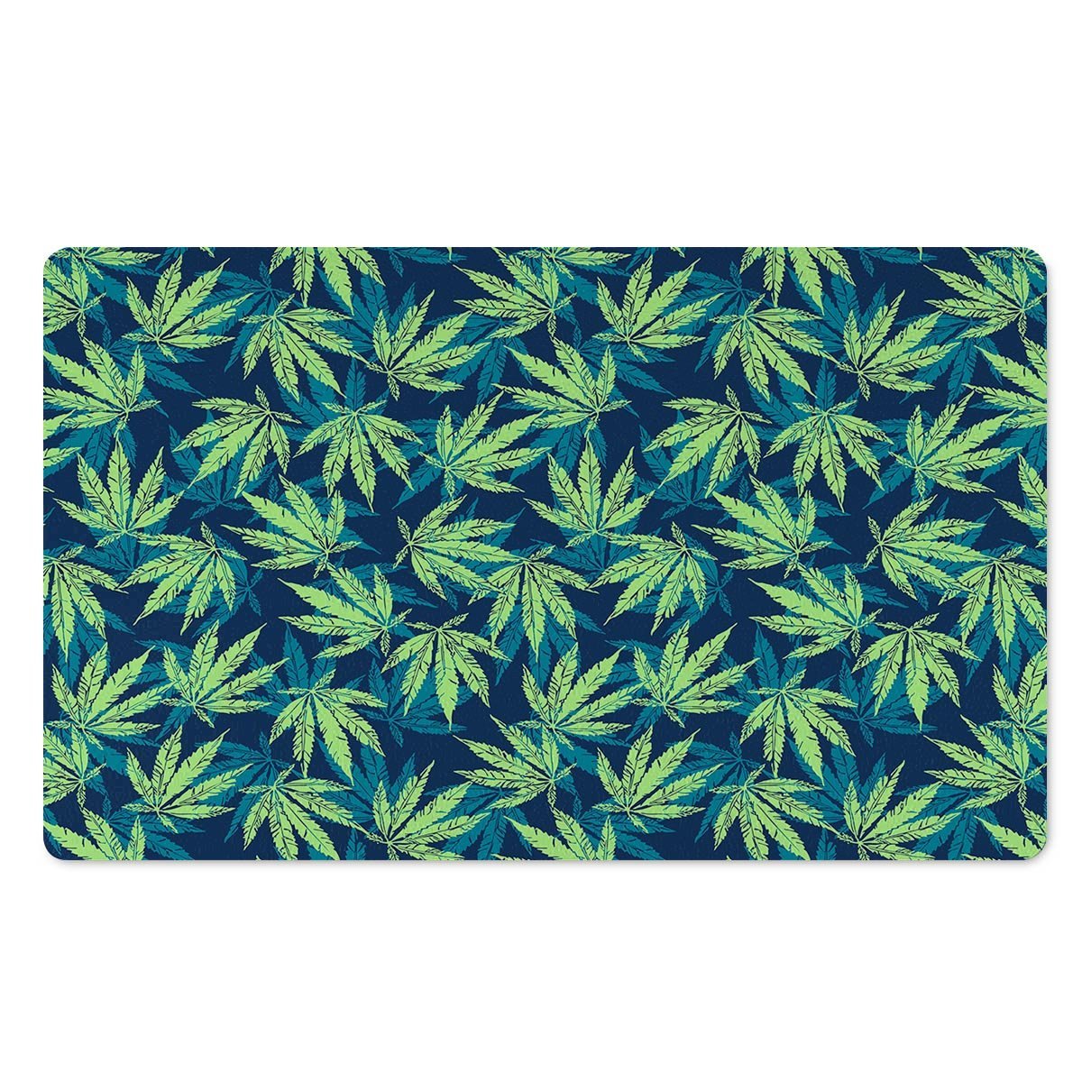 Reggae Leaf Tropical Door Mat-grizzshop