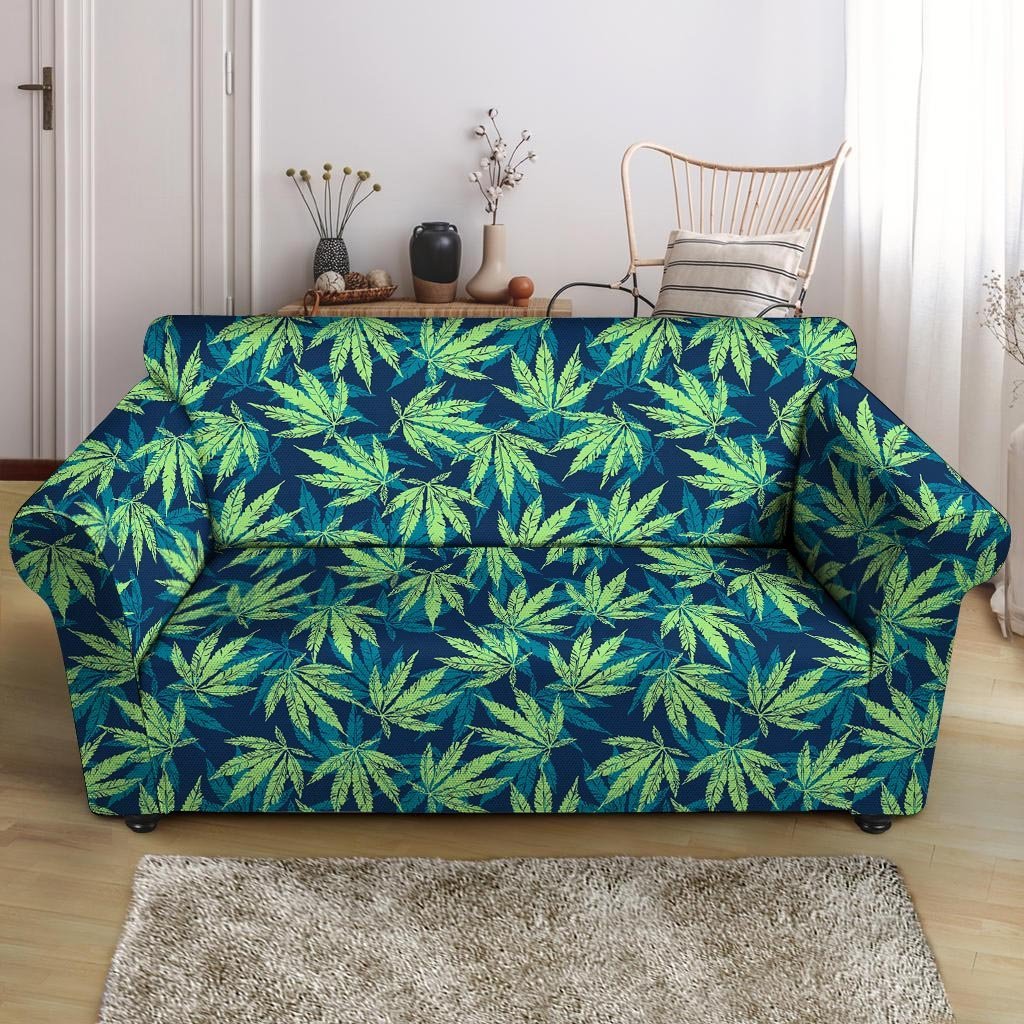 Reggae Leaf Tropical Loveseat Cover-grizzshop