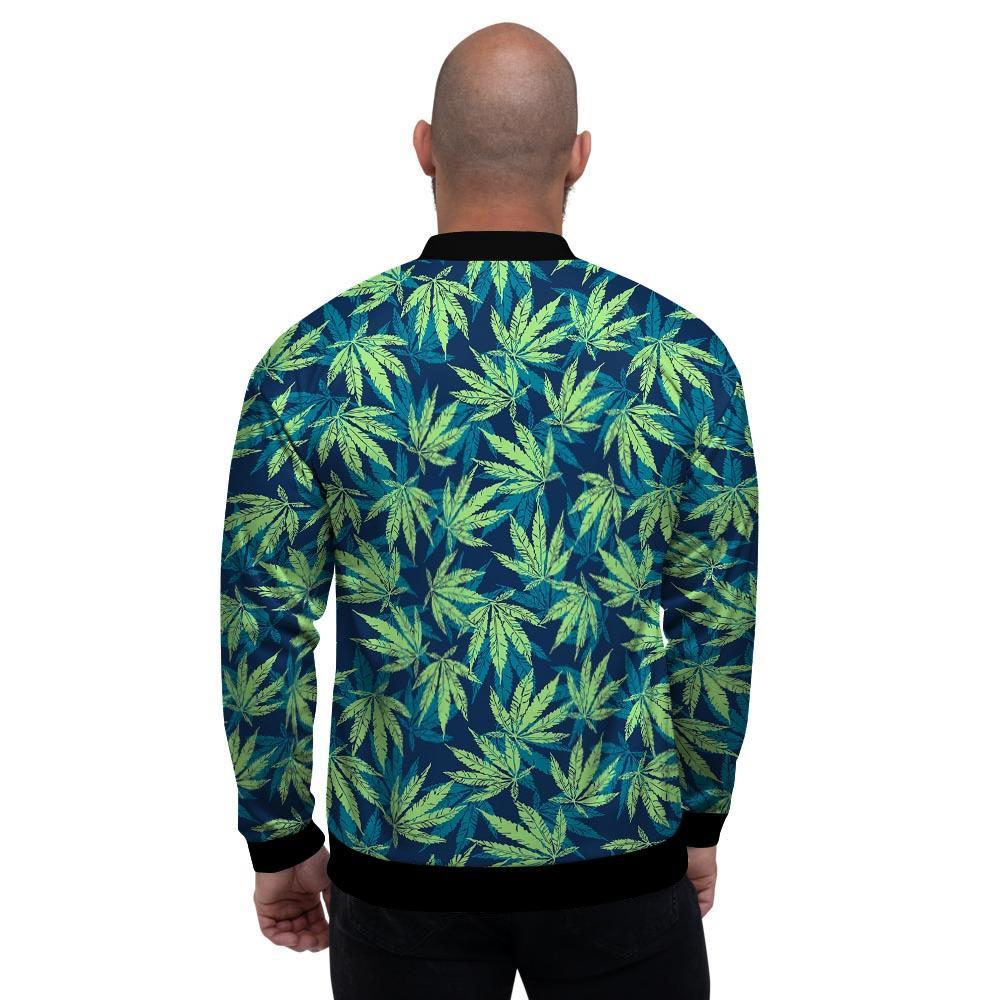 Reggae Leaf Tropical Men's Bomber Jacket-grizzshop