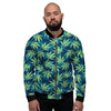 Reggae Leaf Tropical Men's Bomber Jacket-grizzshop