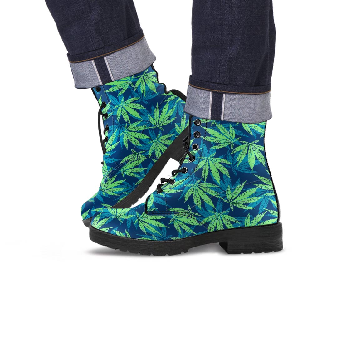 Reggae Leaf Tropical Men's Boots-grizzshop